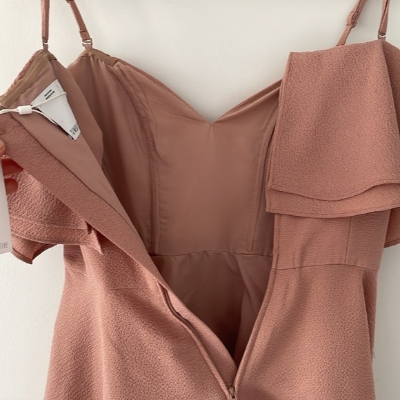 NWT C/MEO COLLECTIVE Metal Clouds Top pink blush, layered frills & ruffled, sz S - Picture 5 of 8